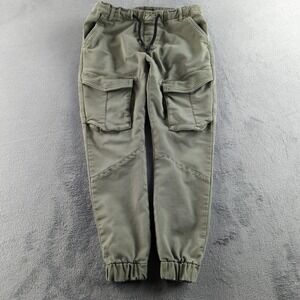 Zara Jogger Pants Mens 33x28 Olive‎ Green Drawstring Cargo
